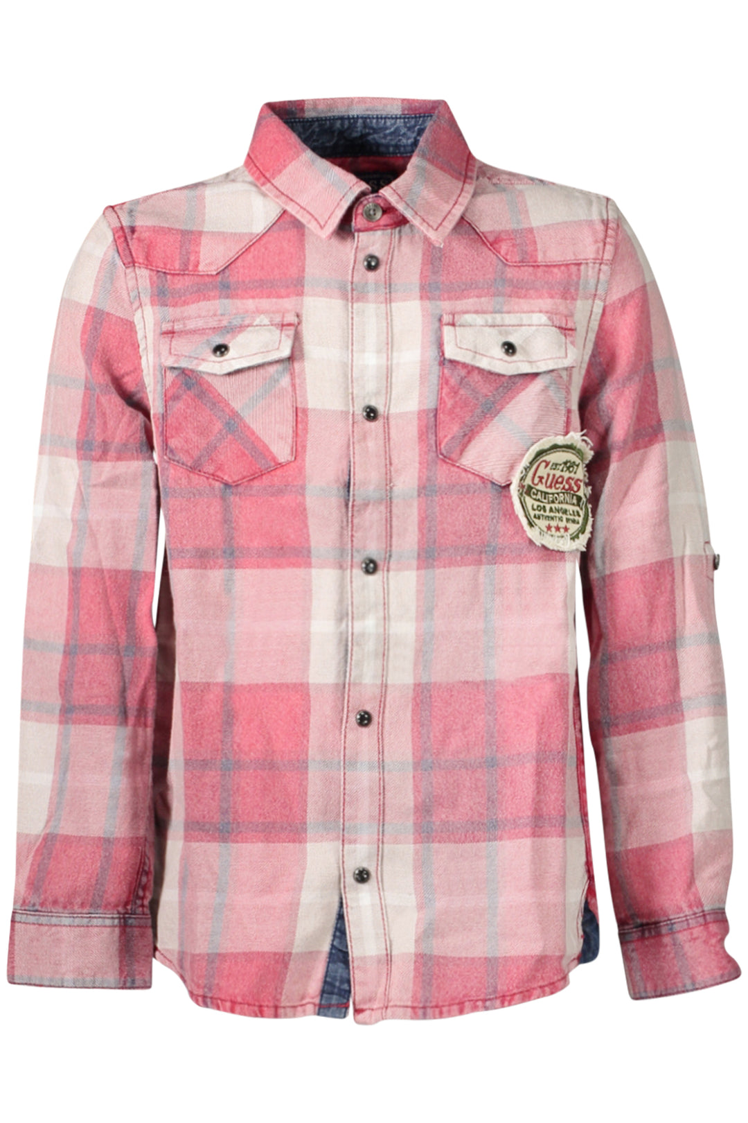 GUESS JEANS LONG SLEEVE SHIRT CHILDREN RED