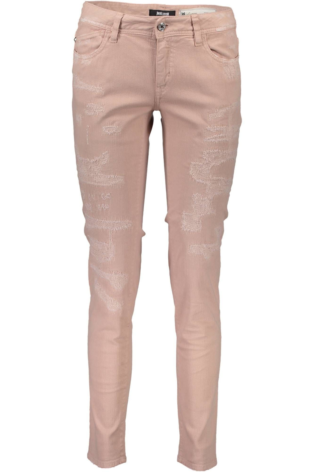 JUST CAVALLI PINK WOMAN TROUSERS