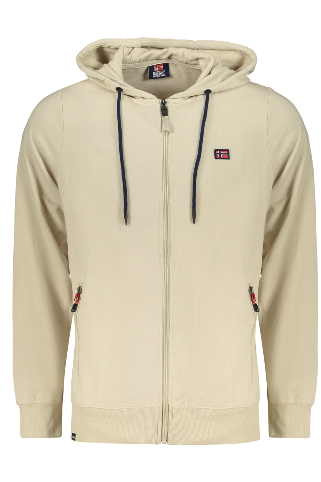NORWAY 1963 MEN BEIGE ZIP-UP SWEATSHIRT
