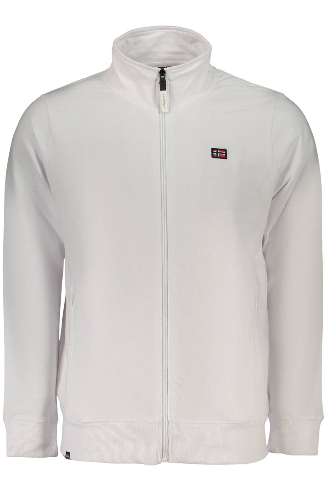 NORWAY 1963 MEN  WHITE ZIP-UP SWEATSHIRT