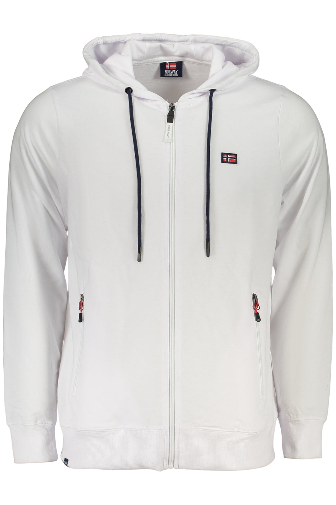 NORWAY 1963 MEN WHITE ZIP-UP SWEATSHIRT
