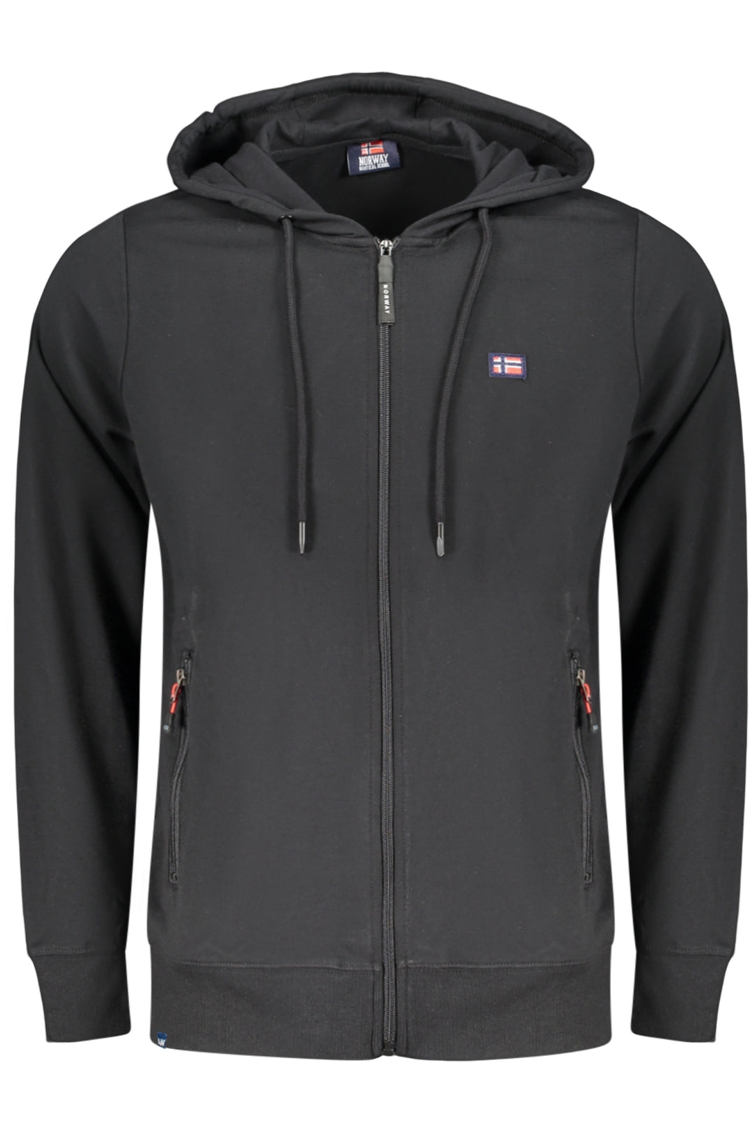 NORWAY 1963 MEN BLACK ZIP-UP SWEATSHIRT