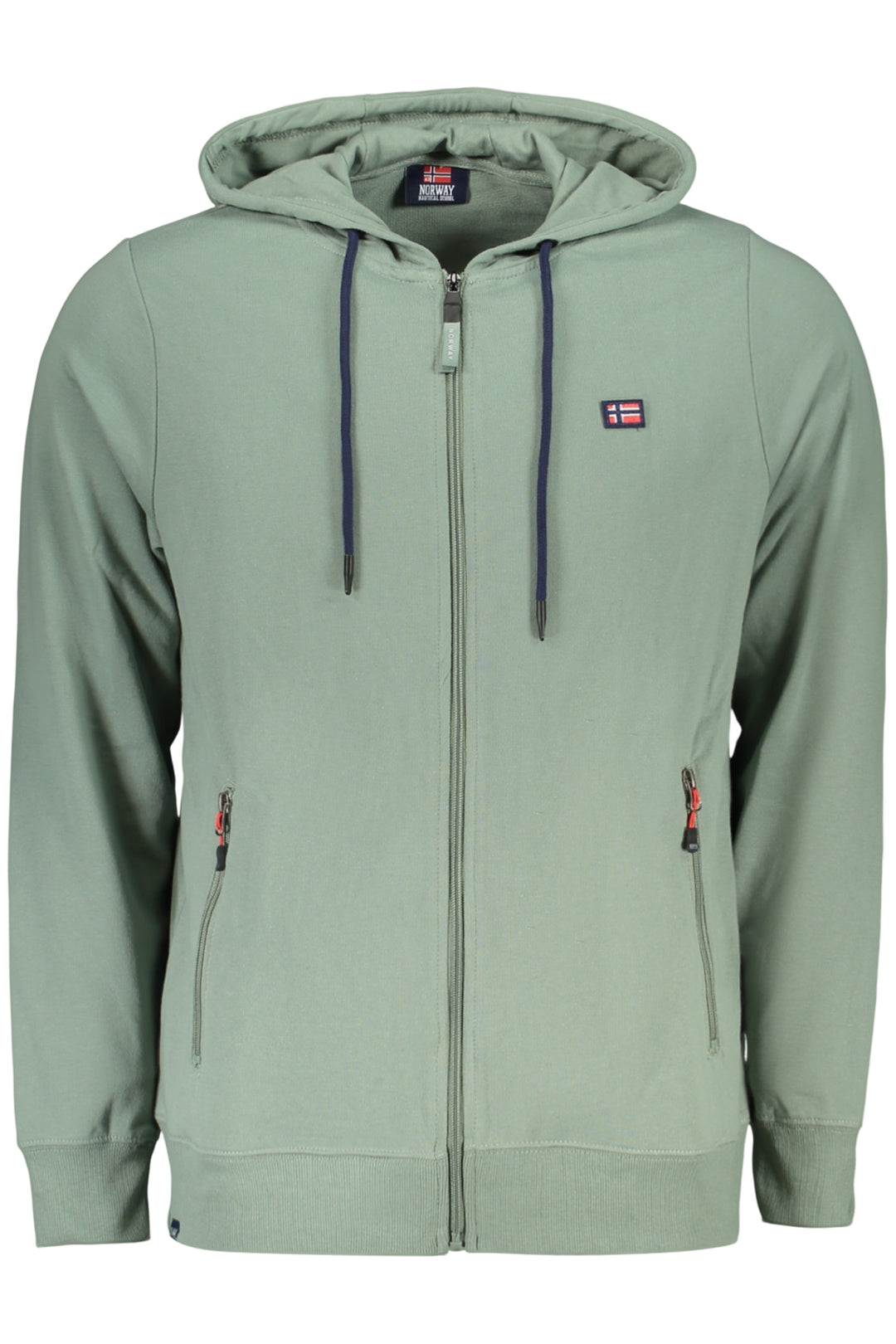 NORWAY 1963 MEN  GREEN ZIP-UP SWEATSHIRT